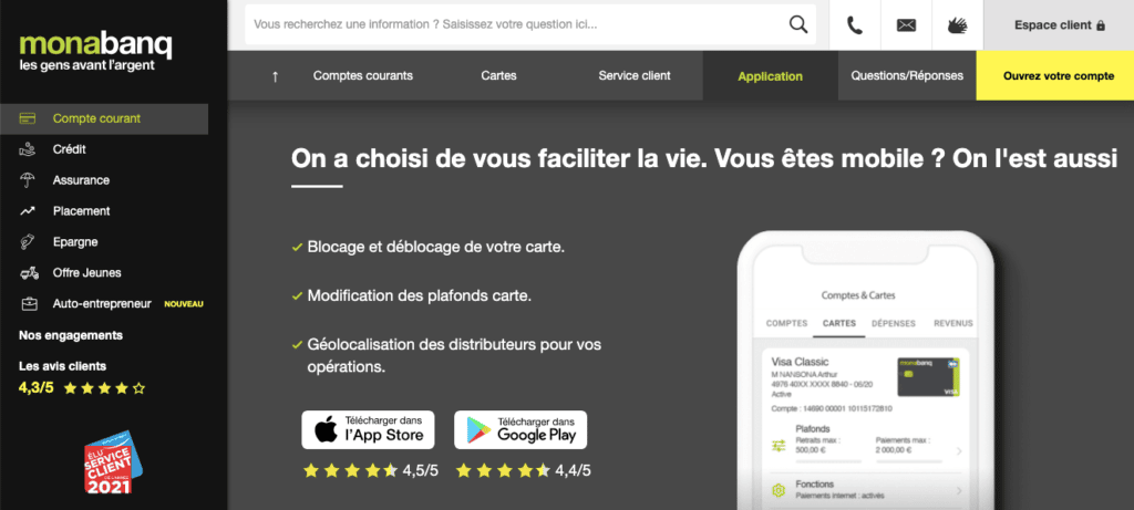 Avis Monabanq : appli mobile