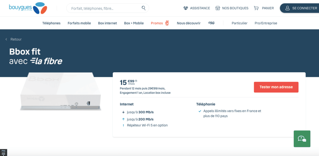 Avis Bouygues Fibre : Bbox Fit