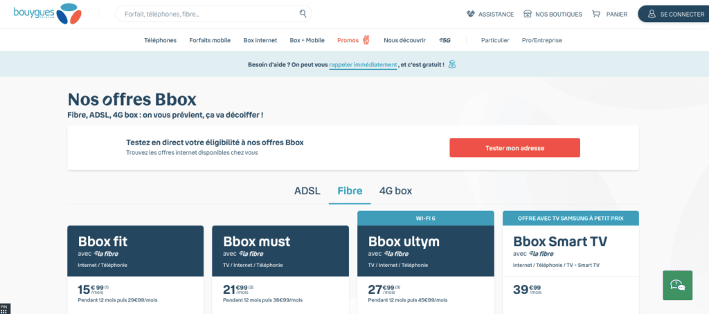 Avis Bouygues Box : offre fibre