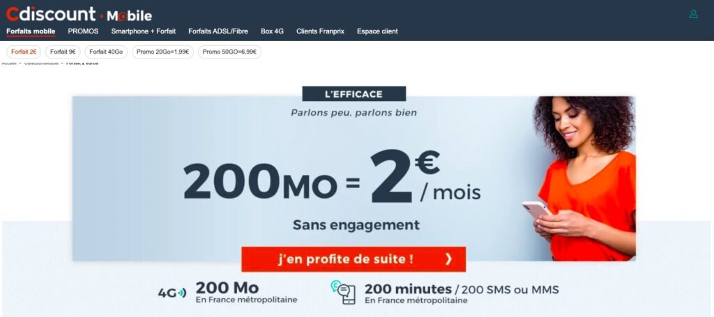 Forfait mobile : profitez des promotions chez Cdiscount Mobile