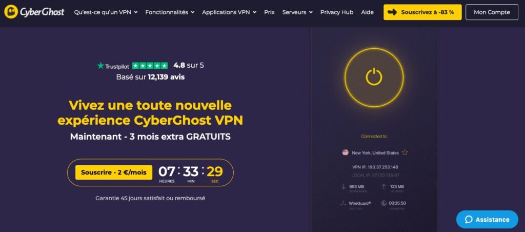 Avis CyberGhost : l’infrastructure