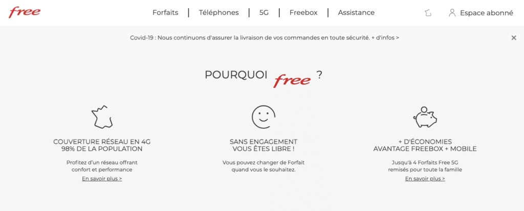 Avis clients Free