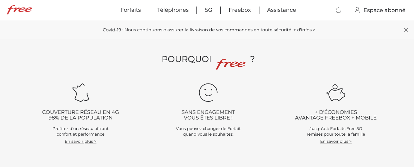 forfait free à l'étranger avis