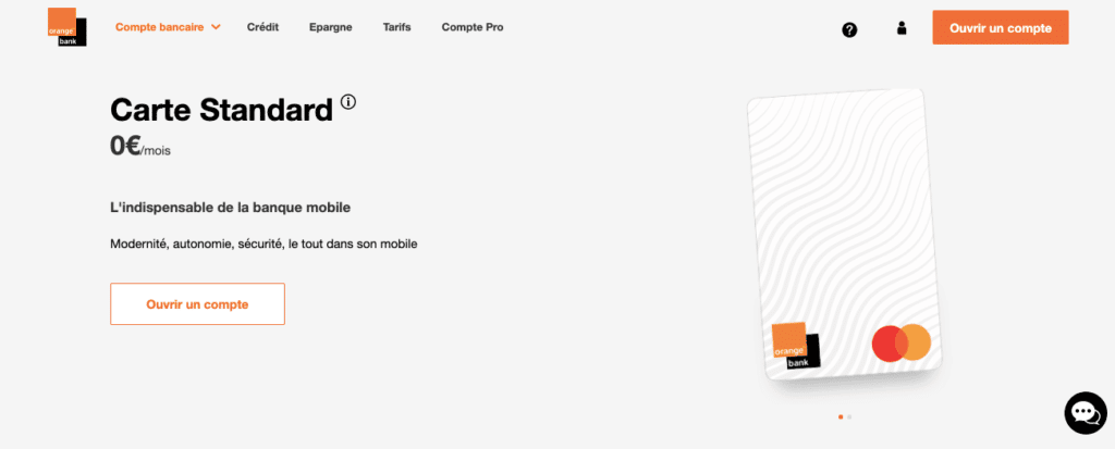 Avis Orange Bank : carte standard