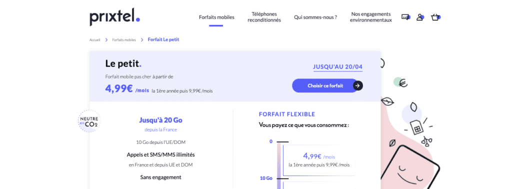 Avis Prixtel : le forfait Petit