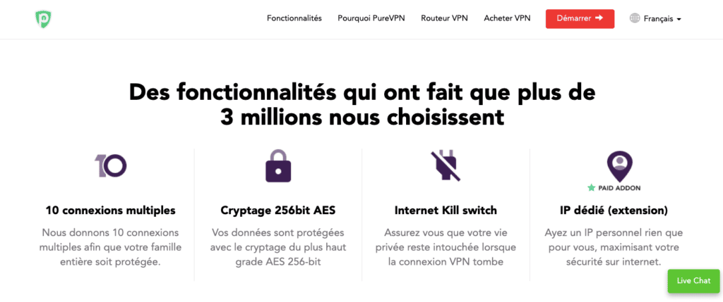 Avis clients PureVPN