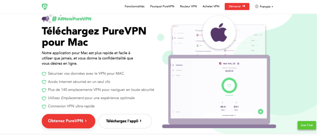  Avis PureVPN : prise en main installation