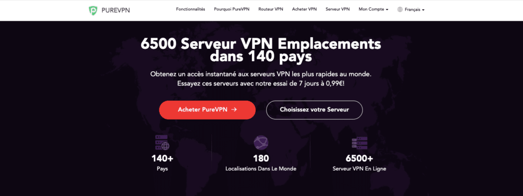 Avis PureVPN : serveurs infrastructure