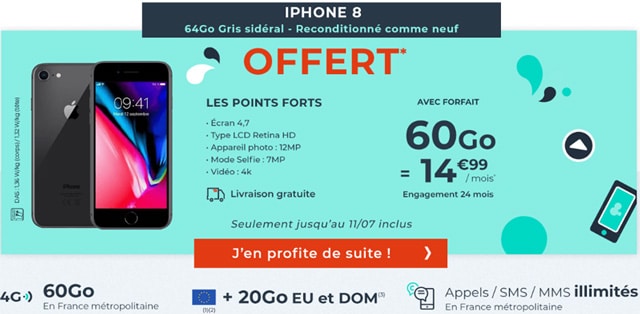 Forfait mobile 60 Go cdiscount