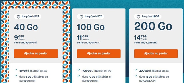 Forfait mobile b&you 200-Go