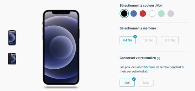 iPhone 12 à prix mini