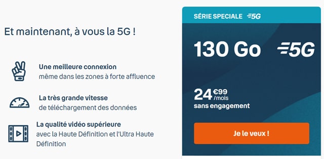 forfait mobile 5G pas cher