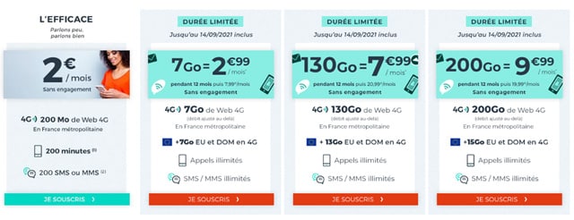 Forfait Cdiscount Mobile sans engagement