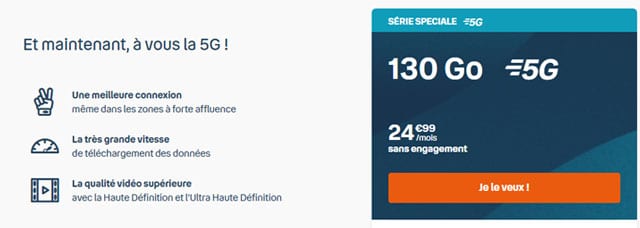 Abonnement mobile 5G Bouygues pas cher
