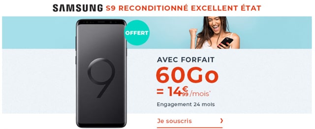 60 Go de data et un Smartphone Galaxy S9