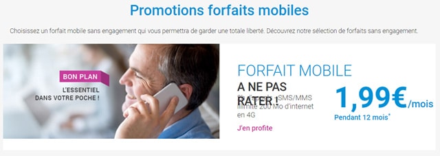 Abonnement mobile mini prix