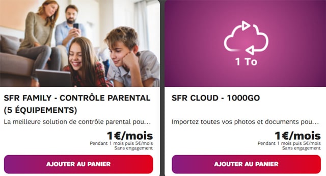 Forfait avec mobile SFR