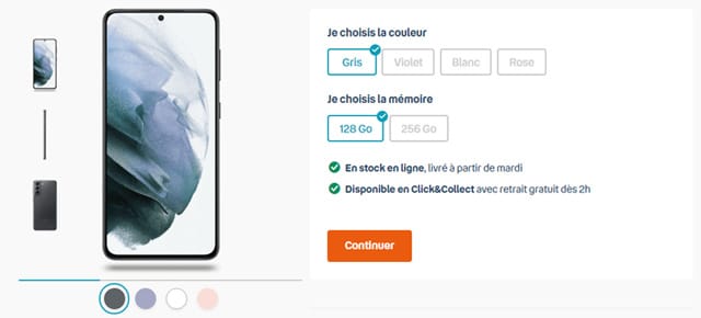 Forfait mobile avec téléphone à 1€ Bouygues