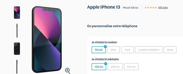 forfait mobile avec téléphone iphone