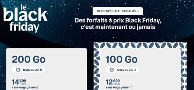 Forfait mobile en promo Black Friday