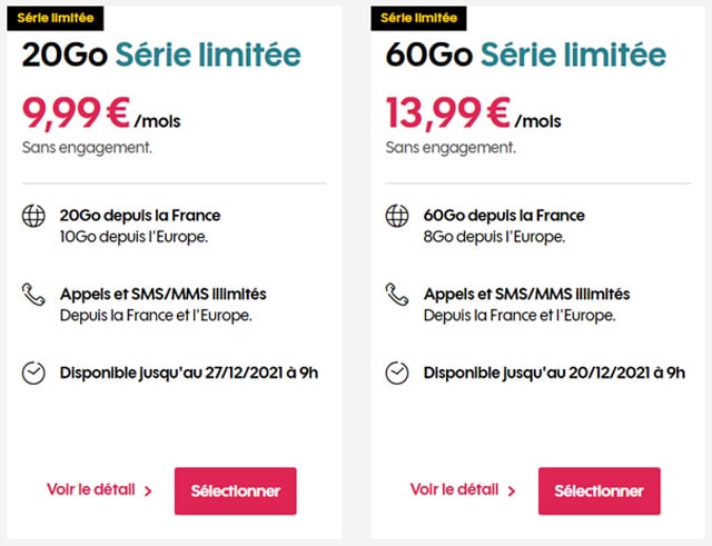 Abonnement mobile à 10 €