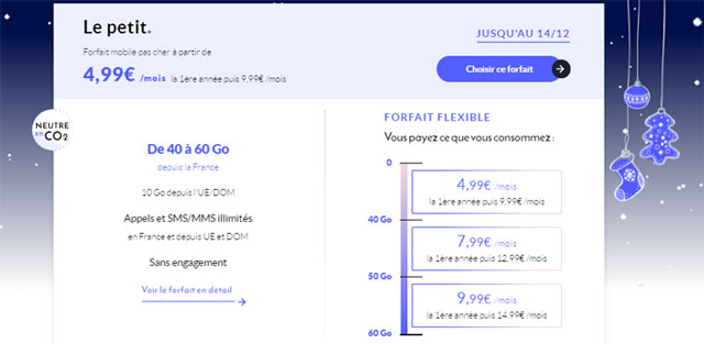 Forfait mobile Prixtel ado