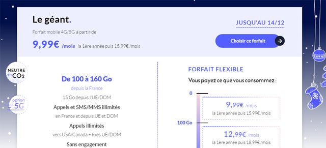 Forfait mobile Prixtel promotion