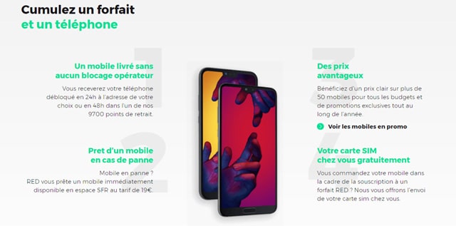 Forfait mobile avec téléphone promo