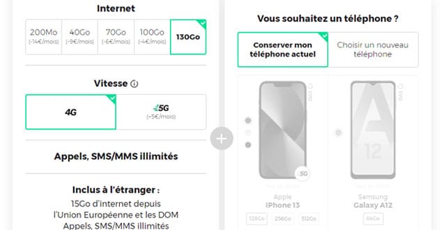 Forfait mobile promo sans engagement