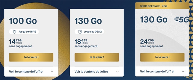 Forfait mobile sans engagement promo