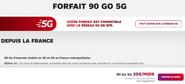 Meilleur forfait mobile SFR