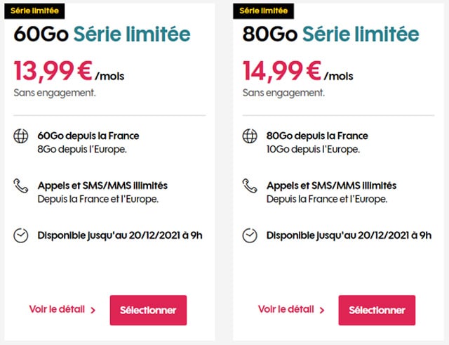 Promo forfait mobile Sosh sans engagement