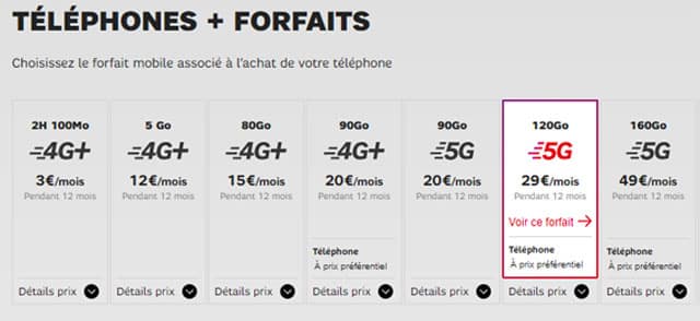 forfait plus mobile