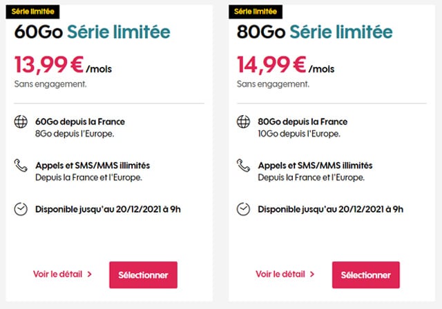 promo forfait mobile Sosh