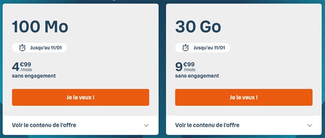 Forfait mobile en promotion Bouygues