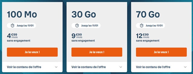 Promo petit forfait mobile Bouygues